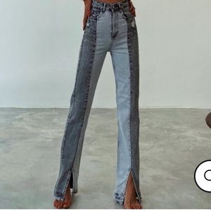 NWT PIRAL Halfway Bicolor Jeans